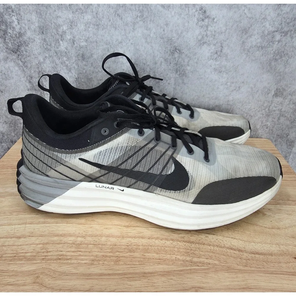 Nike Lunar Roam Running Shoes Mens 15 Summit White Black Sneakers DV2440-102